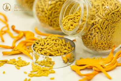 Trà gừng đông trùng hạ thảo chống viêm, giảm ho hiệu quả